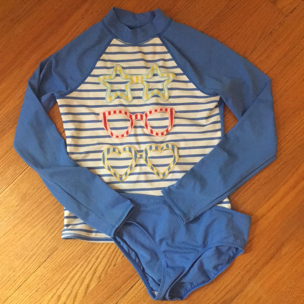 Long sleeve rash guard and matching bottoms!